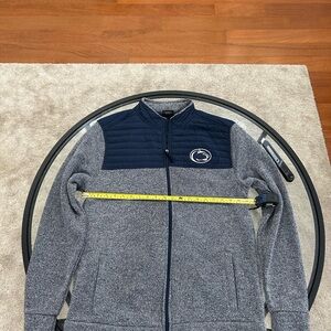 NWOT Colosseum Penn State Nittany Lions Mens Charcoal Herringbone Jacket Size L